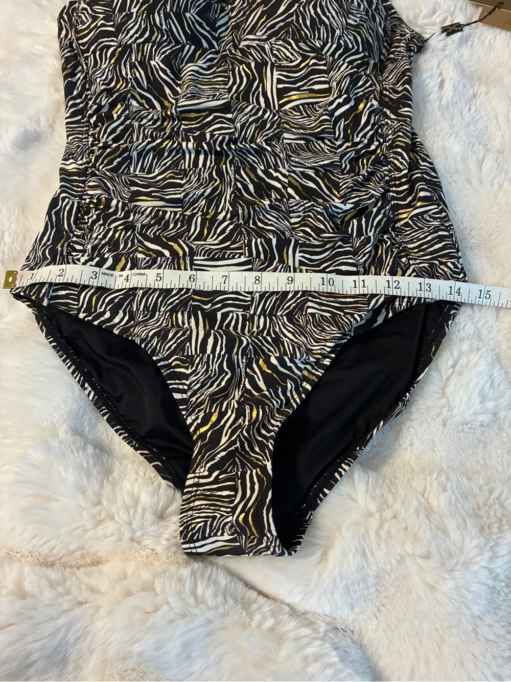 Nip Tuck Swim Size 8 Womens Animal Print One Piece Swimsuit MultifitCup NWT/0213 - Picture 11 of 11